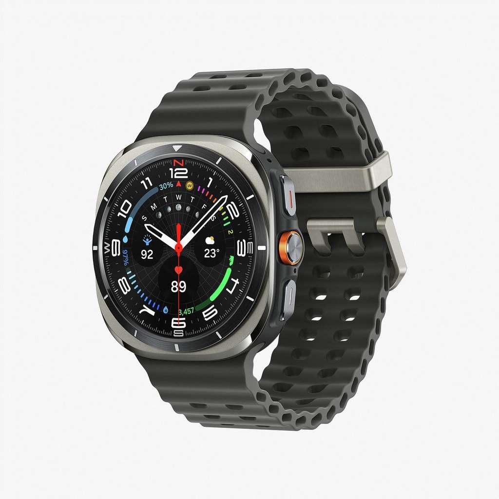 Samsung Galaxy Watch Ultra (2025) Smart Watch, Silver/Black, Blue