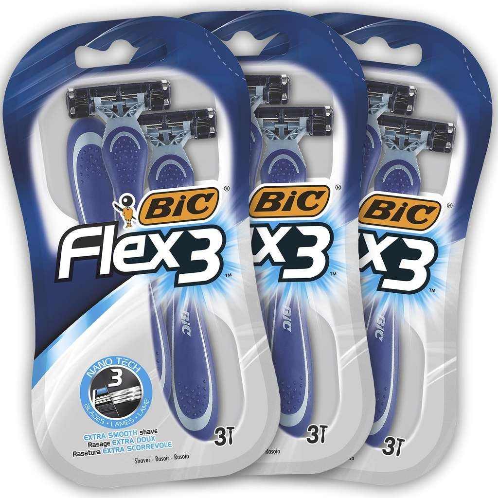 BIC Flex 3 mens disposable razors 3 pack, £3.55 S&S