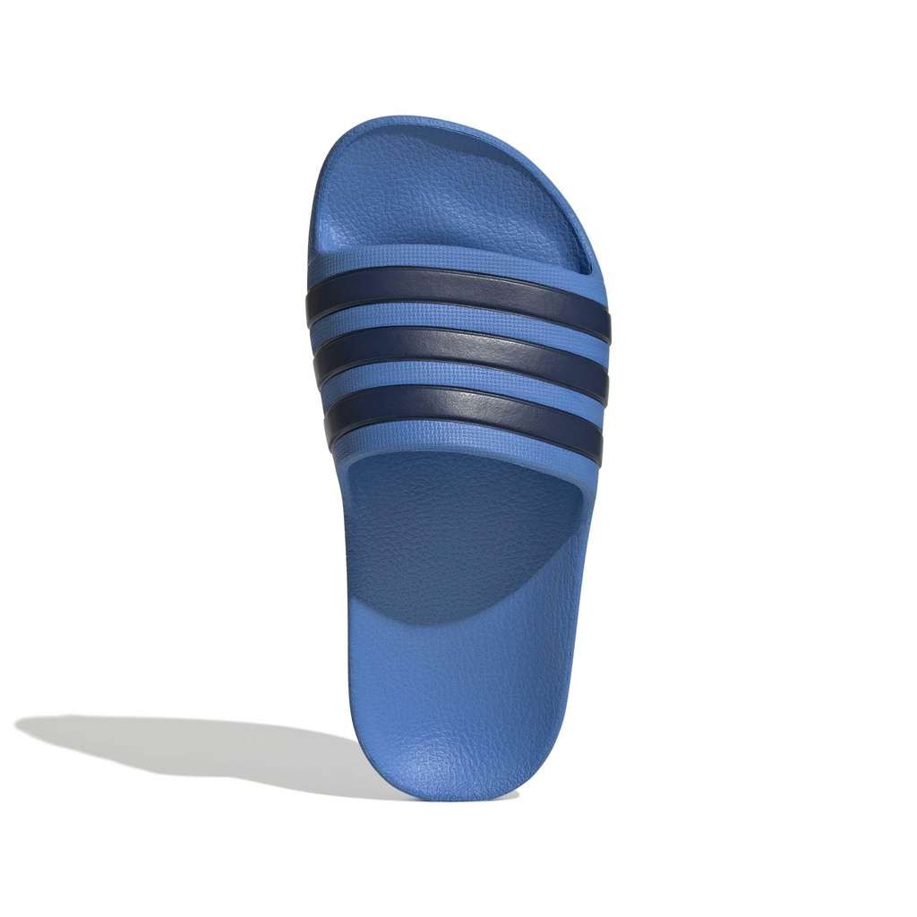 adidas Kids Adilette Aqua Slides, Ray Blue/Dark Blue/Ray Blue (size 3 UK), discount at checkout