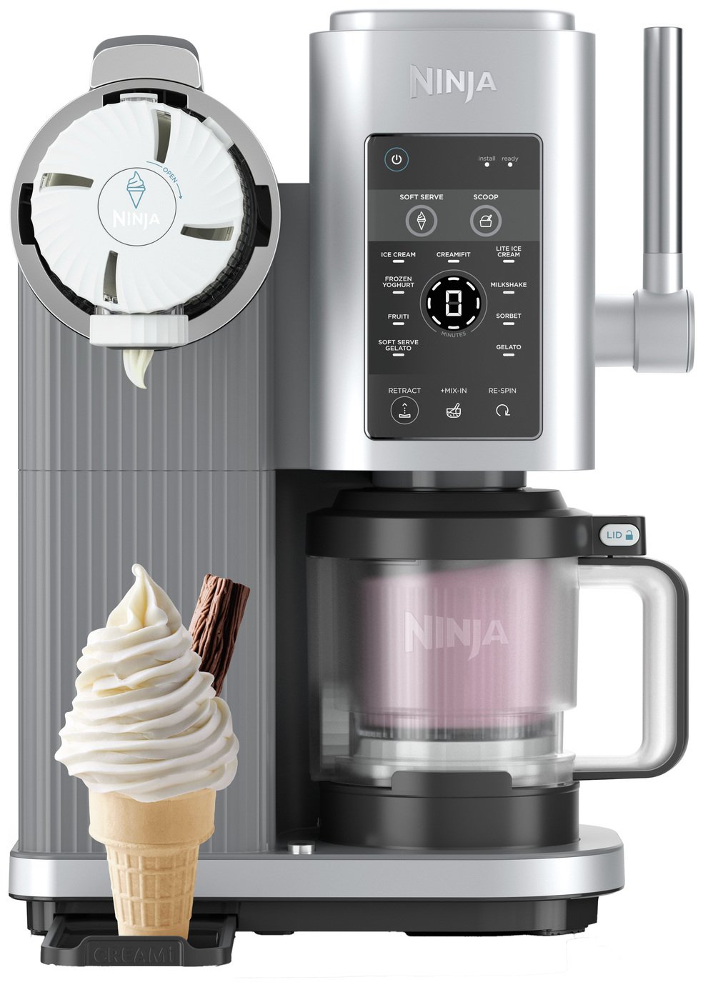 Ninja CREAMi Scoop & Swirl Soft Serve & Ice Cream Maker