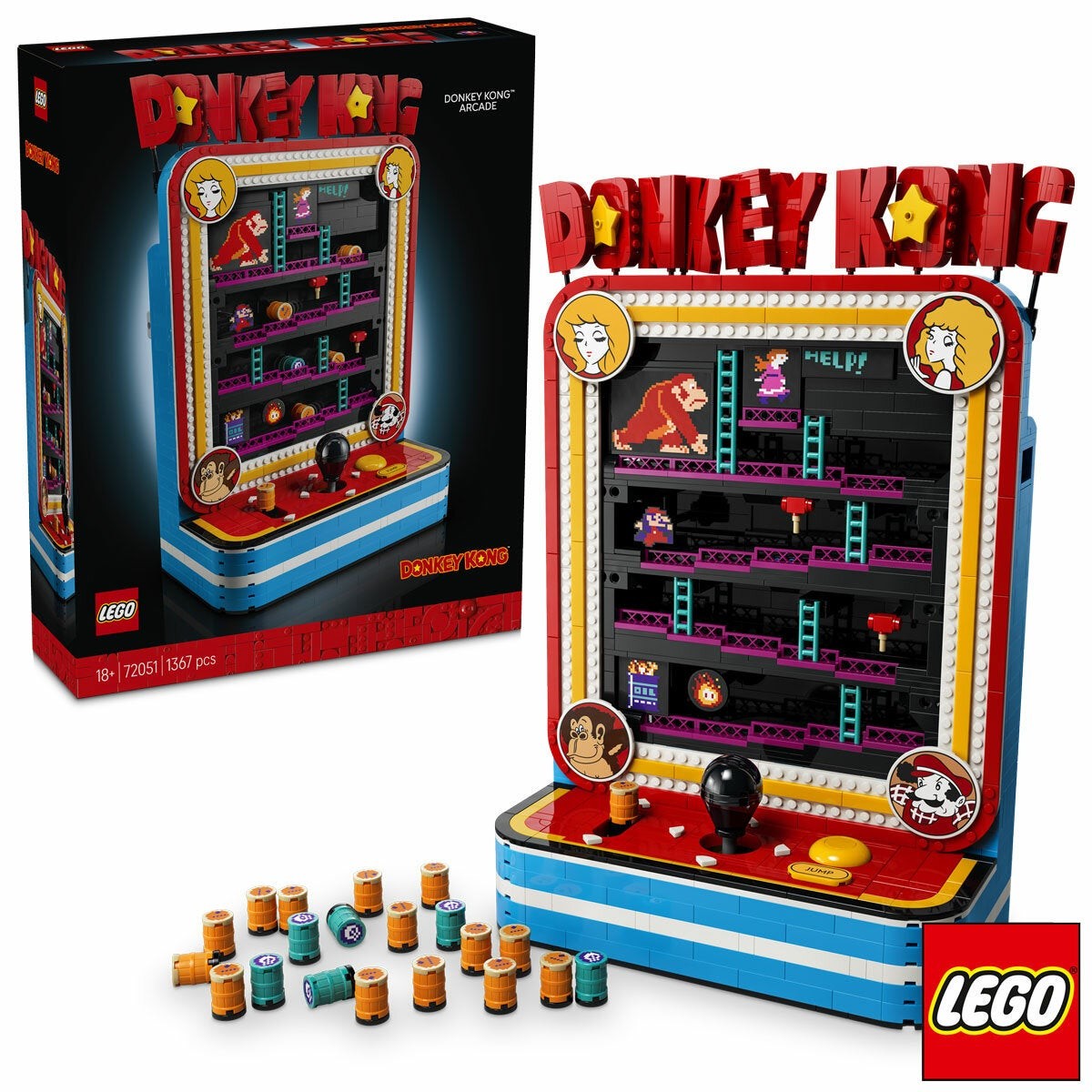 LEGO Super Mario Donkey Kong Arcade Model 72051 18+ Years