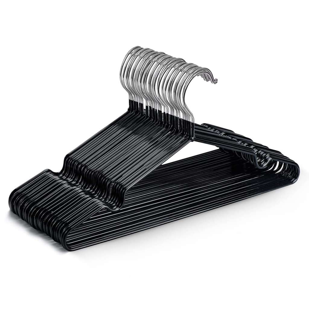 KEPLIN 20 pack rubber coated metal hangers, quite sturdy