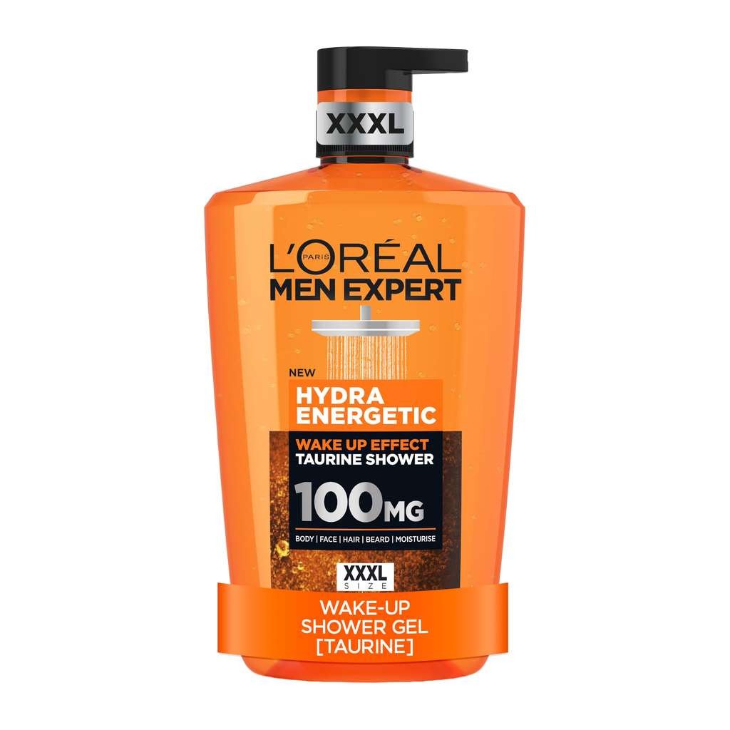 L'Oreal Paris Men Expert Shower Gel Hydra Energetic, Pure Carbon, Barber Club 3-in-1 1L