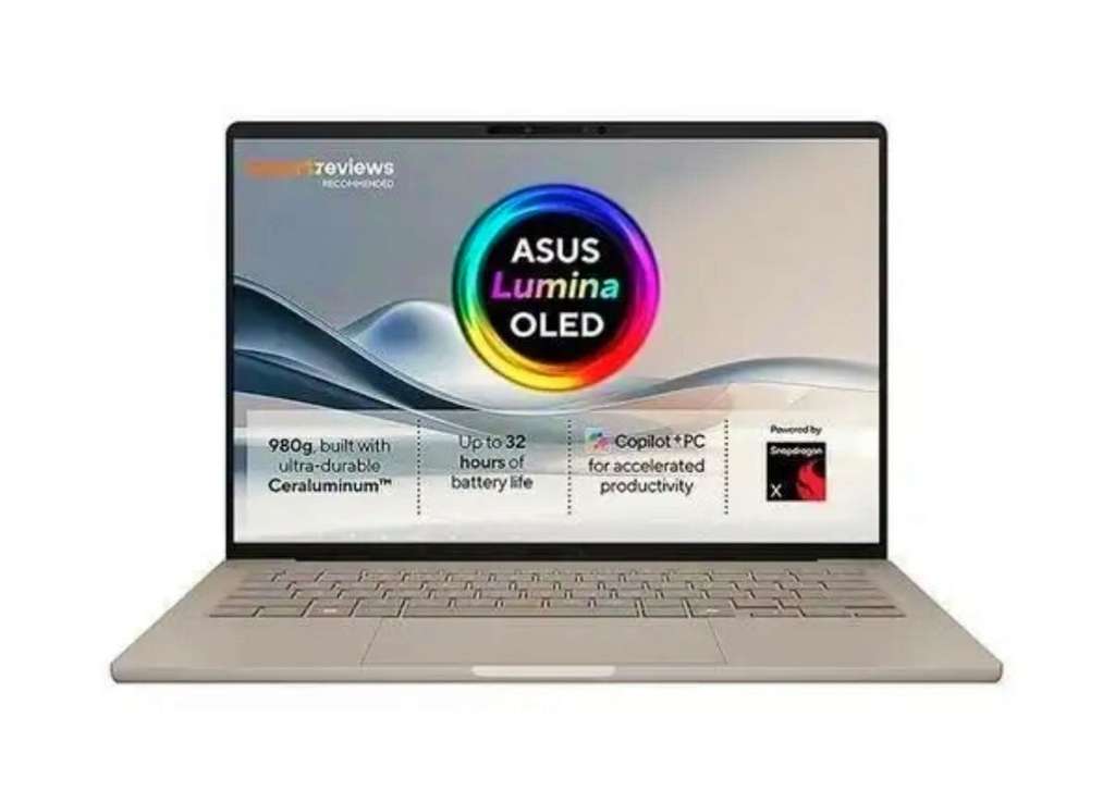 ASUS Zenbook A14 14" OLED Copilot+ PC (Snapdragon X, 16/512GB) refurb good, code at Currys Clearance