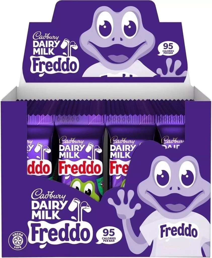 Cadbury Freddo 60x18g for £22.50. BBE 18/08/2026. 1 per customer, £22.50 min order