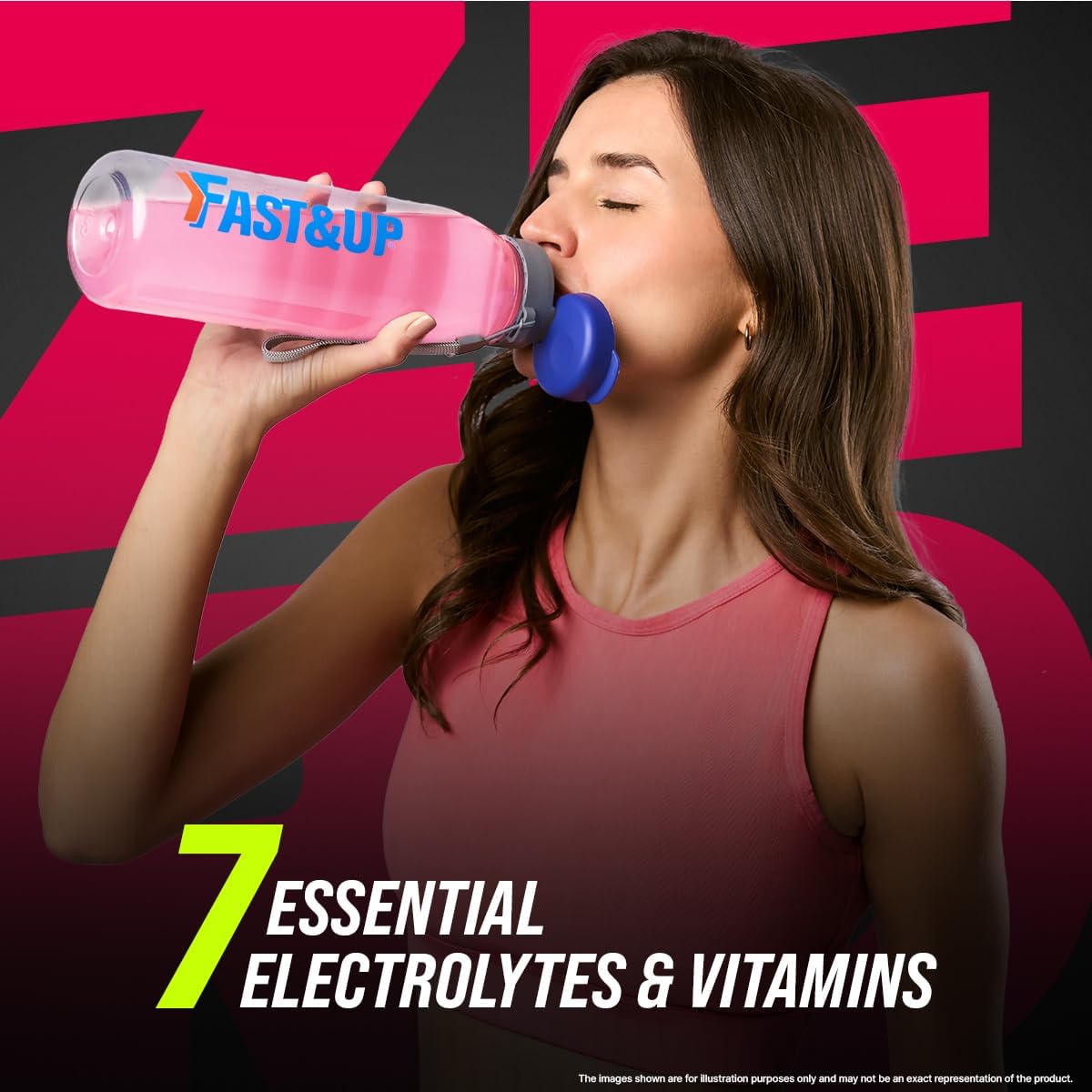 Fast&Up Reload Zero Electrolyte Tablets | Zero Sugar & Calories | Summer Fruits Flavour | 100 Effervescent Tablets with Vitamin C & B12 |