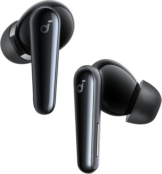 Soundcore Liberty 5 by Anker, Noise-Cancelling Wireless Earbuds, 2x Stronger Voice Reduction, Real-Time Adaptive Noise Cancellation, Fast Charging, Dolby Audio, 6 Mic AI Calls