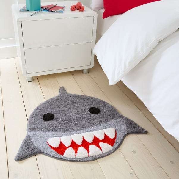 Shark Kids Rug (65 x 70cm) with free Click & Collect