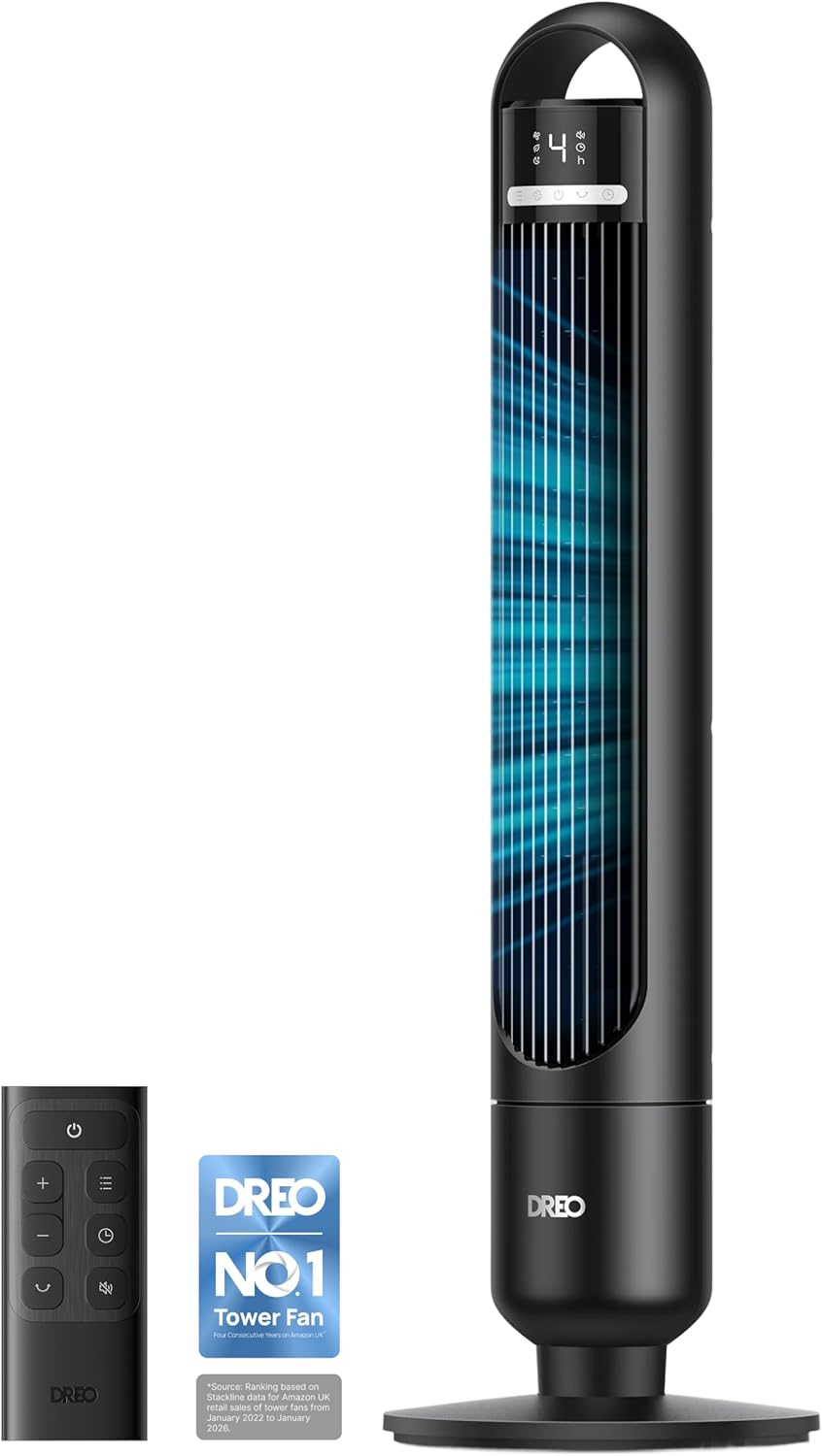 Dreo Quiet 4-Speed Tower Fan