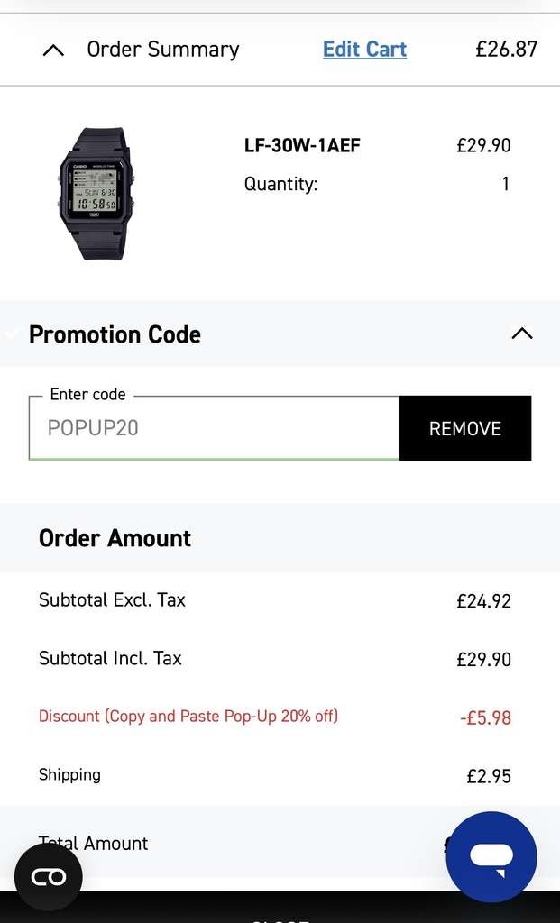 Casio POP LF-30W-1AEF Retro World Time Digital Watch, all colours, with code
