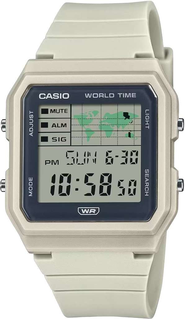 Casio POP LF-30W-1AEF Retro World Time Digital Watch, all colours, with code
