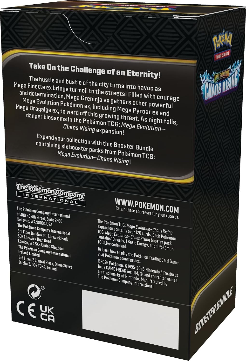 Pokémon TCG: Mega Evolution Chaos Rising Booster Bundle (6 Booster Packs)