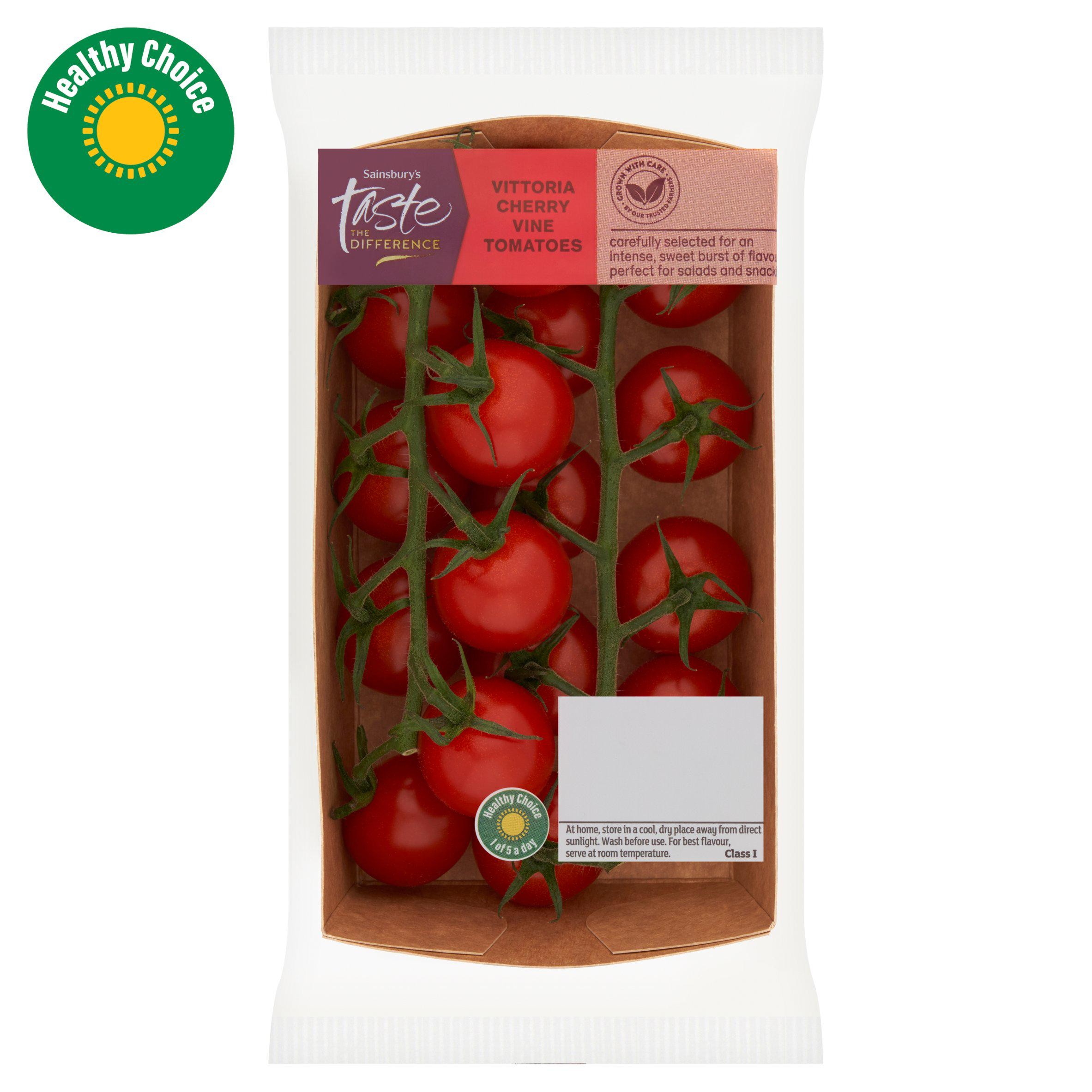 Sainsbury's Taste the Difference Vittoria Cherry Vine Tomatoes 250g