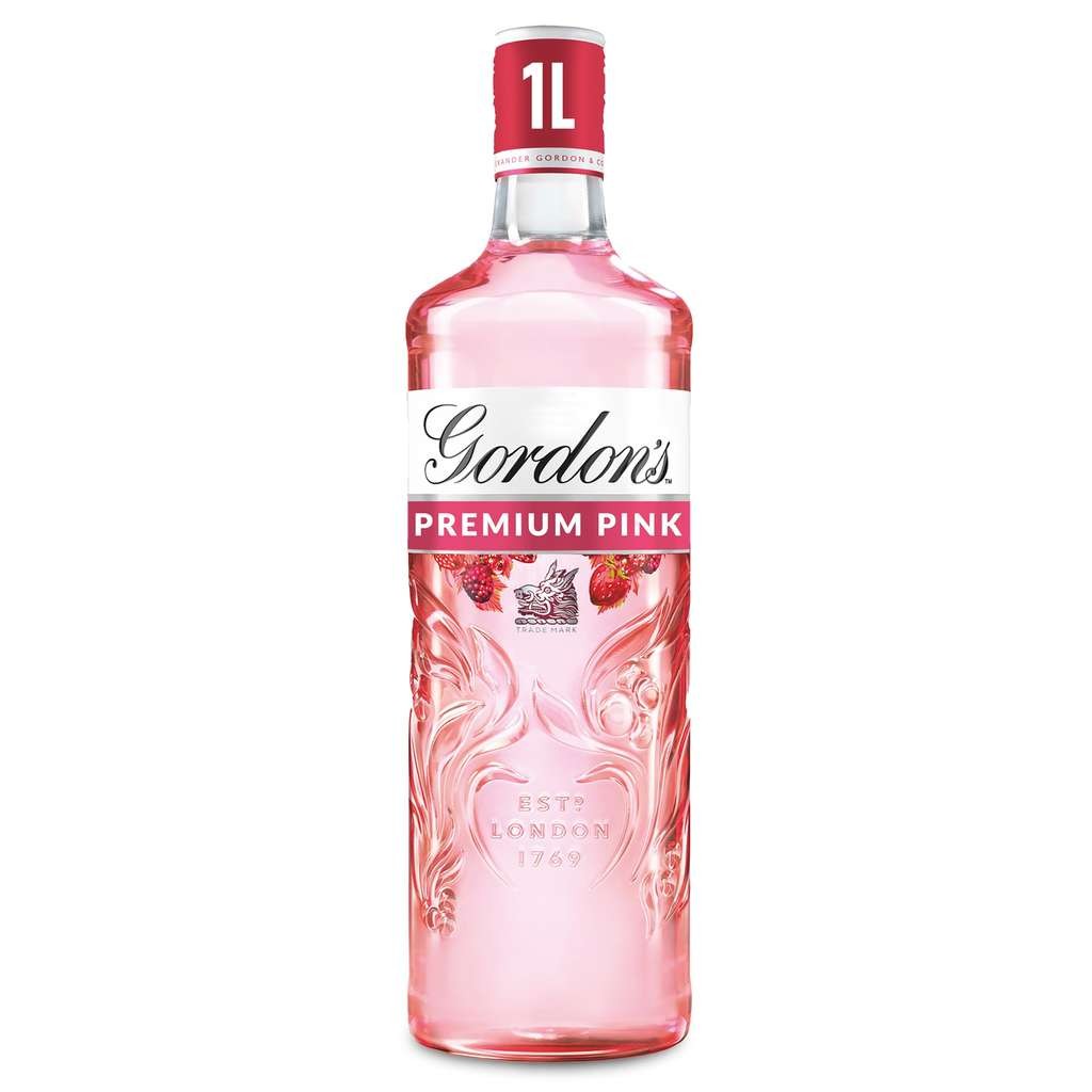Gordon's Premium Pink Distilled Gin, 35% vol, 1L