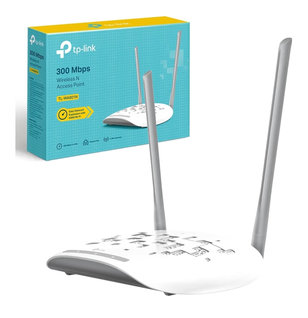 TP-Link TL-WA801N 300 Mbps Wireless N Access Point, Passive PoE Power Injector