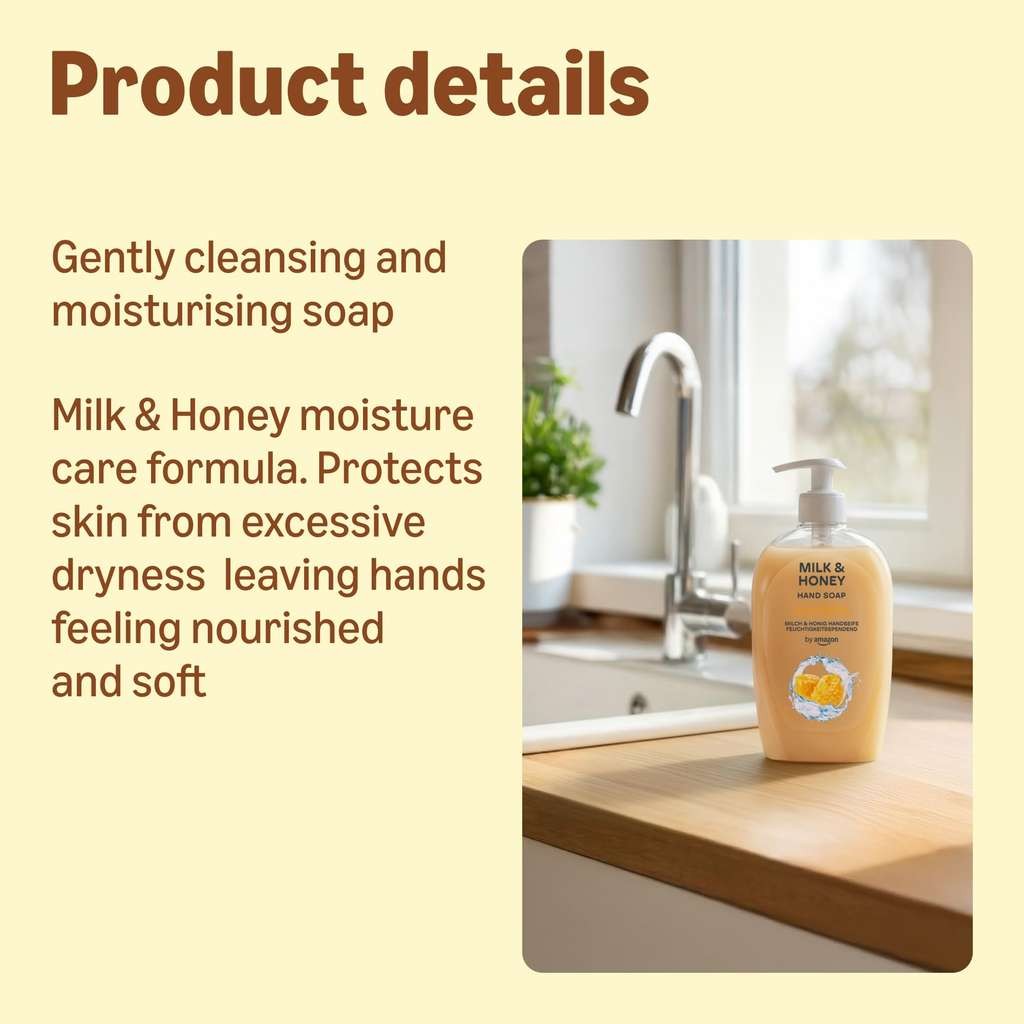 Good price on by Amazon Milk & Honey hand soap, 4 x 500ml