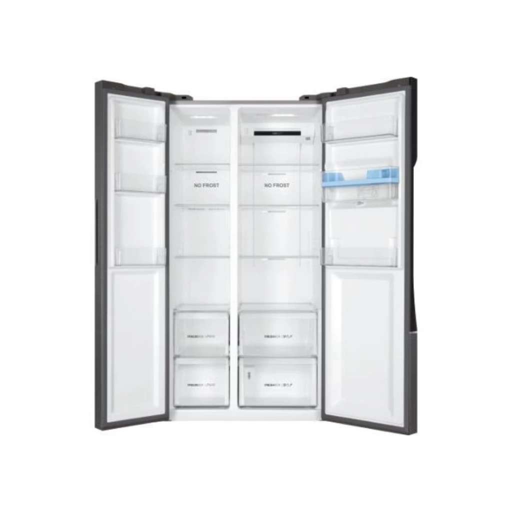 Haier HSR3918EWPG American fridge freezer, 521L, silver, with water dispenser