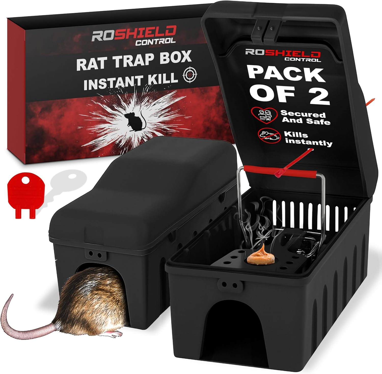 Roshield 2x Rat Trap Box