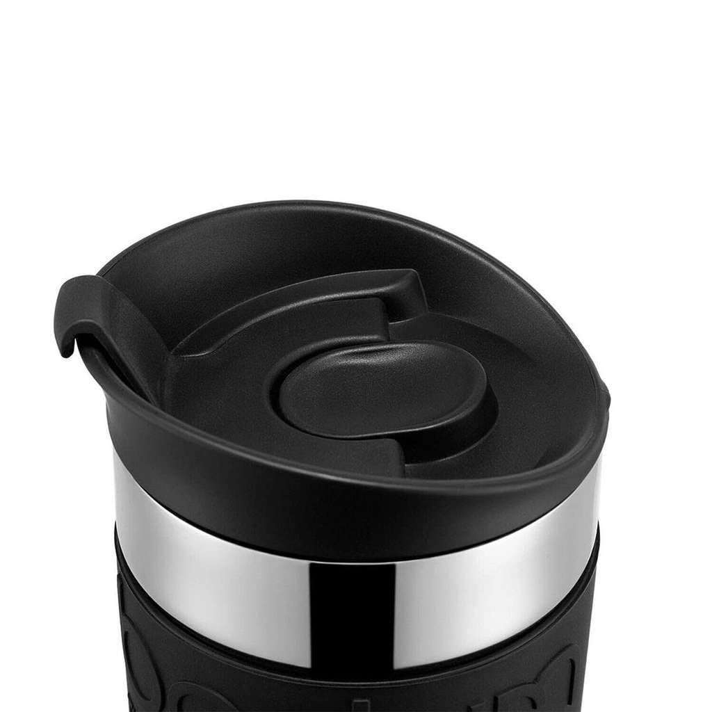 Bodum 11068-01 vacuum travel mug with flip lid, black, small, 0.35l / 12oz
