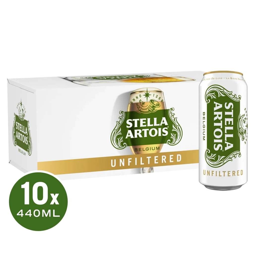 Stella Artois Unfiltered 10x440ml 5% + Free Half Pint Glass at Clifton store