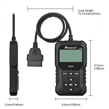 Aermotor V410 Car Code Reader OBD2 Scanner, Full System Diagnostic Scan Tools, Check Engine, Free Update