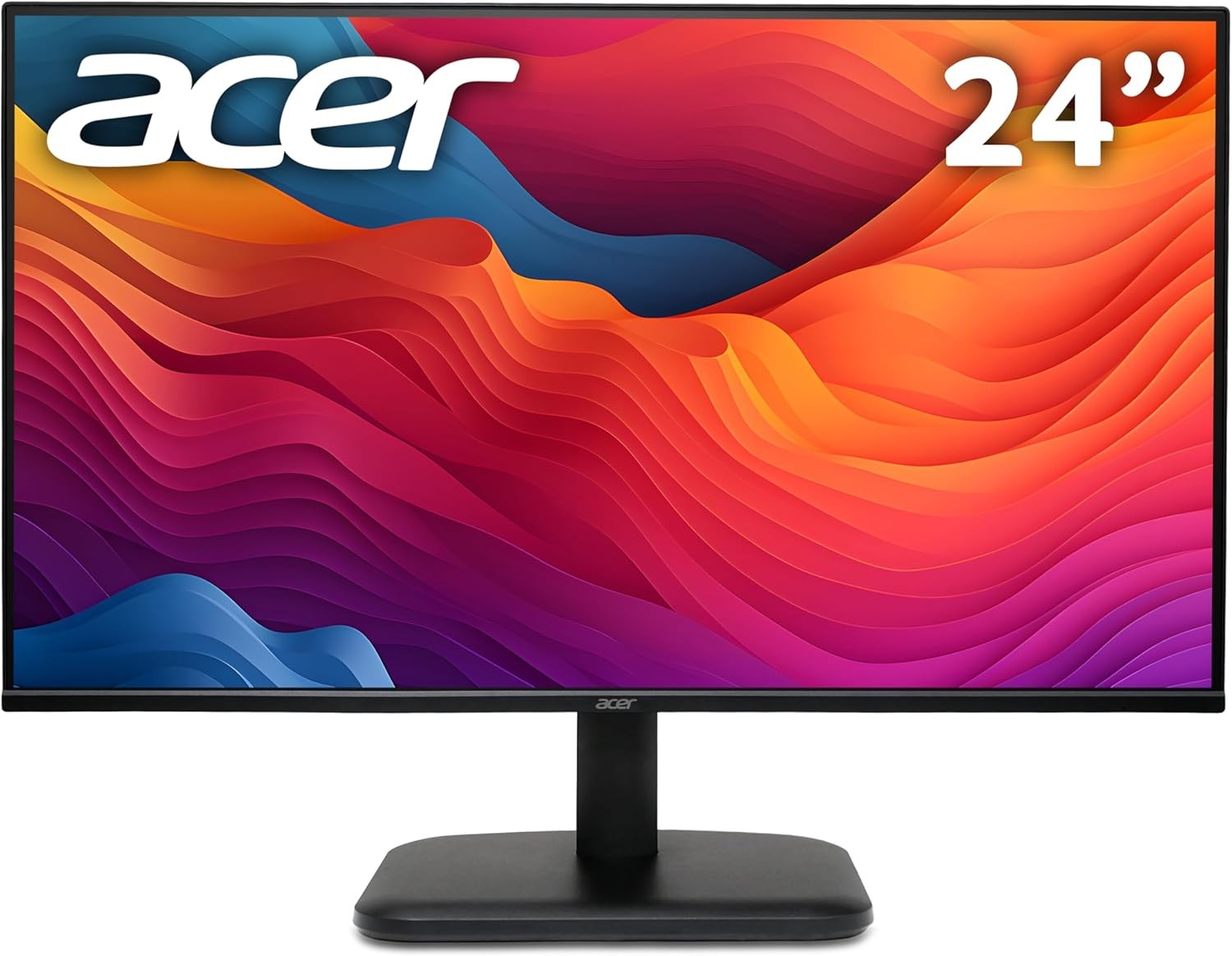 Acer EK241YG 24 Inch Full HD Monitor, 120Hz, 1ms, IPS Panel, Adaptive Sync, 99% sRGB, HDMI, VGA