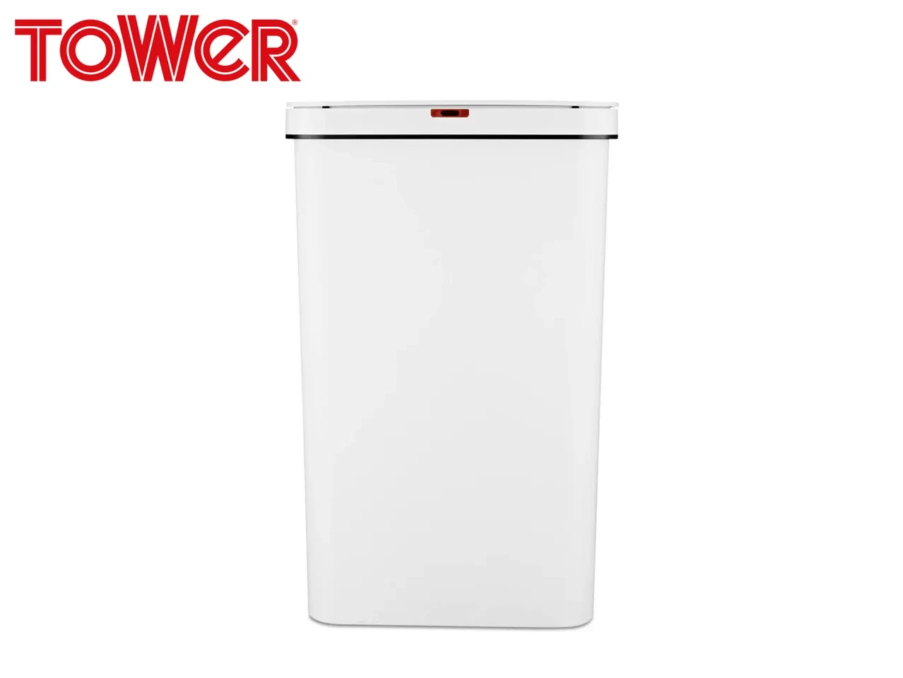 50L White Sensor Bin