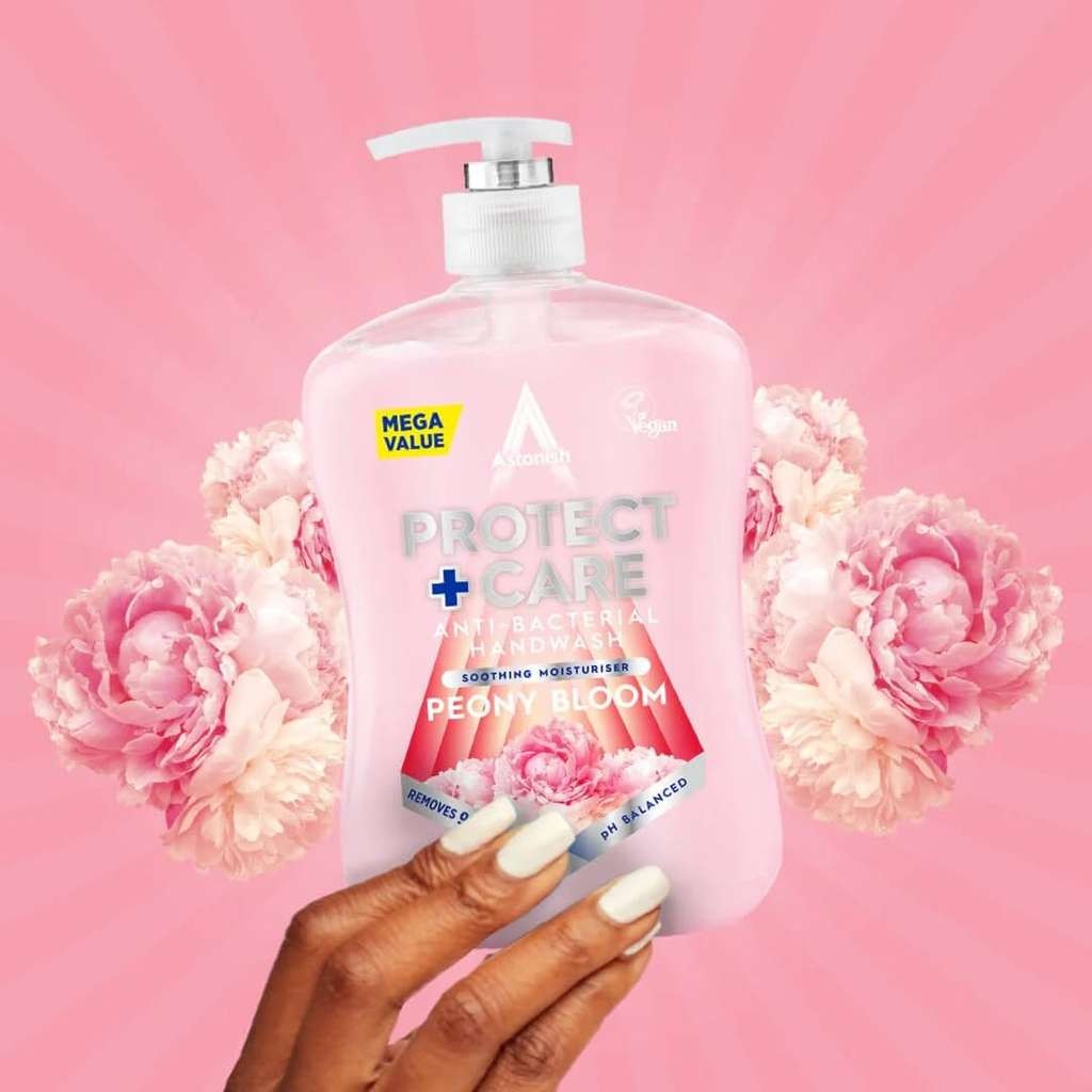 Astonish Peony Bloom anti-bacterial hand wash (kind to skin, moisturising) 600ml £0.81 S&S
