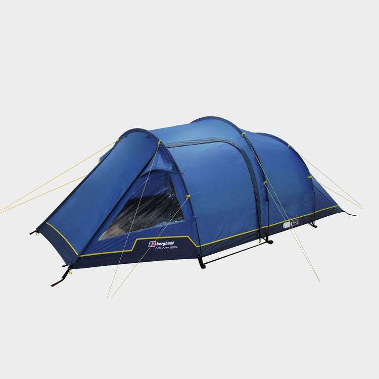 Berghaus Adhara Family Tents, 300 Nightfall, 500 Nightfall £200, 500 Air £280, 700 Nightfall £320, 700XL Air Nightfall £400 with code