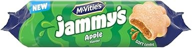 McVitie's Jammy's Apple Flavour Biscuits, Soft Centre Snacks, 136.5g, Pack of 1