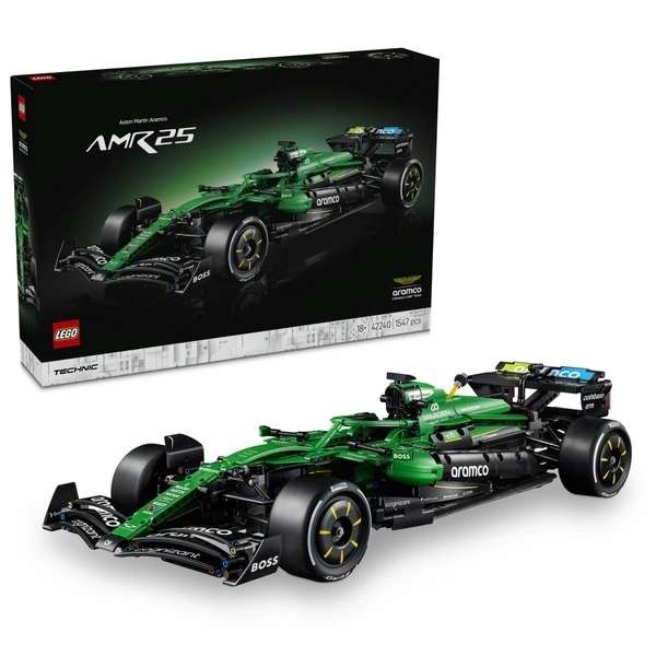 LEGO Technic 42240 Aston Martin Aramco AMR25 F1 Car