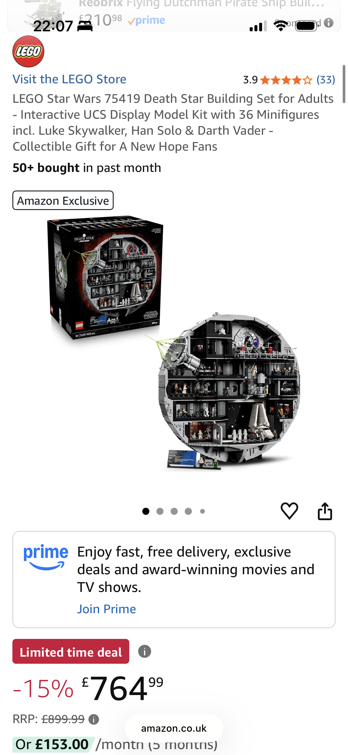 LEGO Star Wars 75419 Death Star Building Set for Adults - Interactive UCS Display Model Kit with 36 Minifigures incl. Luke Skywalker, Han Solo & Darth Vader - Collectible Gift for A New Hope Fans : Amazon.co.uk: Toys & Games