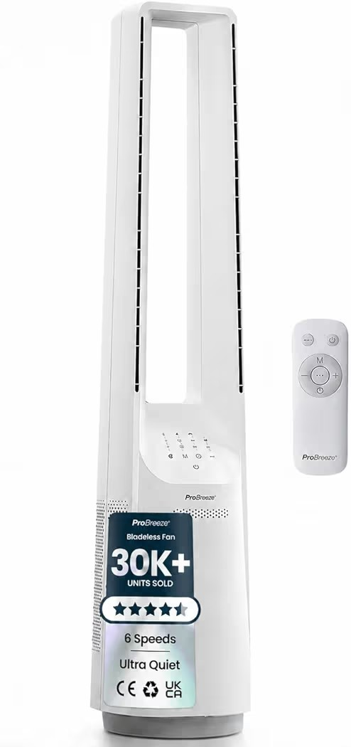 ProBreeze Bladeless Portable Tower Fan