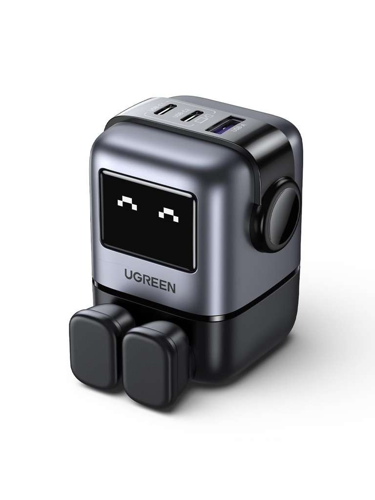 UGREEN Nexode Uno 65W USB C 3-Port GaN fast charger (black) from Amazon FBA