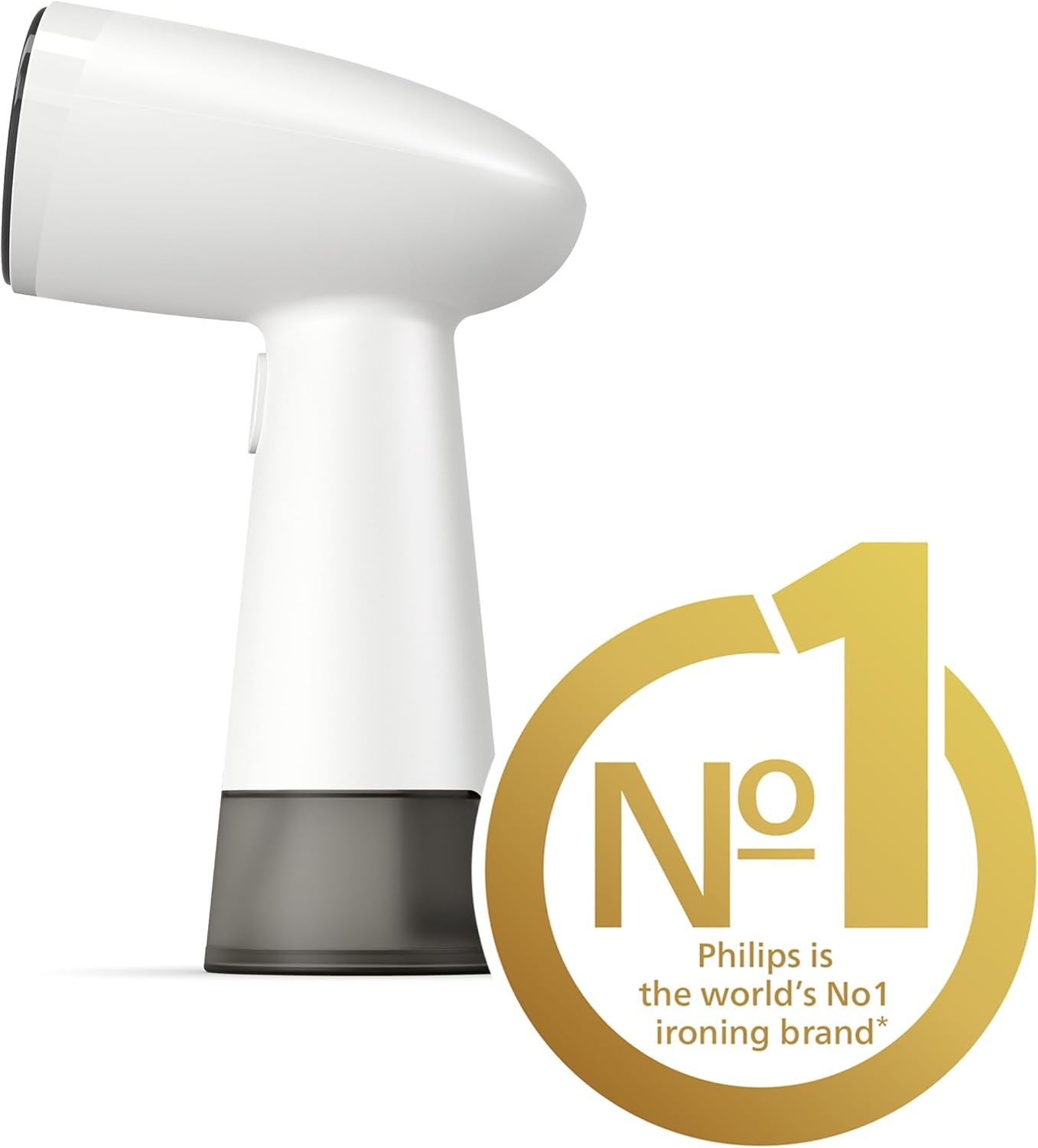 Philips 1000 Series Handheld Garment Steamer, Ready to use in seconds, Smooth Everyday Wrinkles, Compact 85 ml Tank, Heat-Resistant Glove, White, STH1010/10