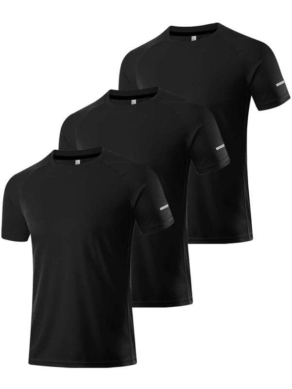 Decent deal on 3 men's mesh workout tops, size S, Amazon