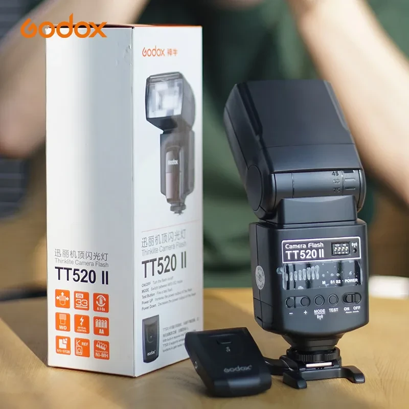 Godox TT520II DSLR Camera Flash Lights Speedlight for Nikon Pentax Olympus Fujifilm Canon
