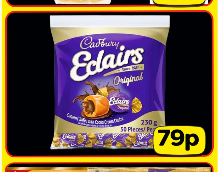 Cadbury's Eclairs 230g bag