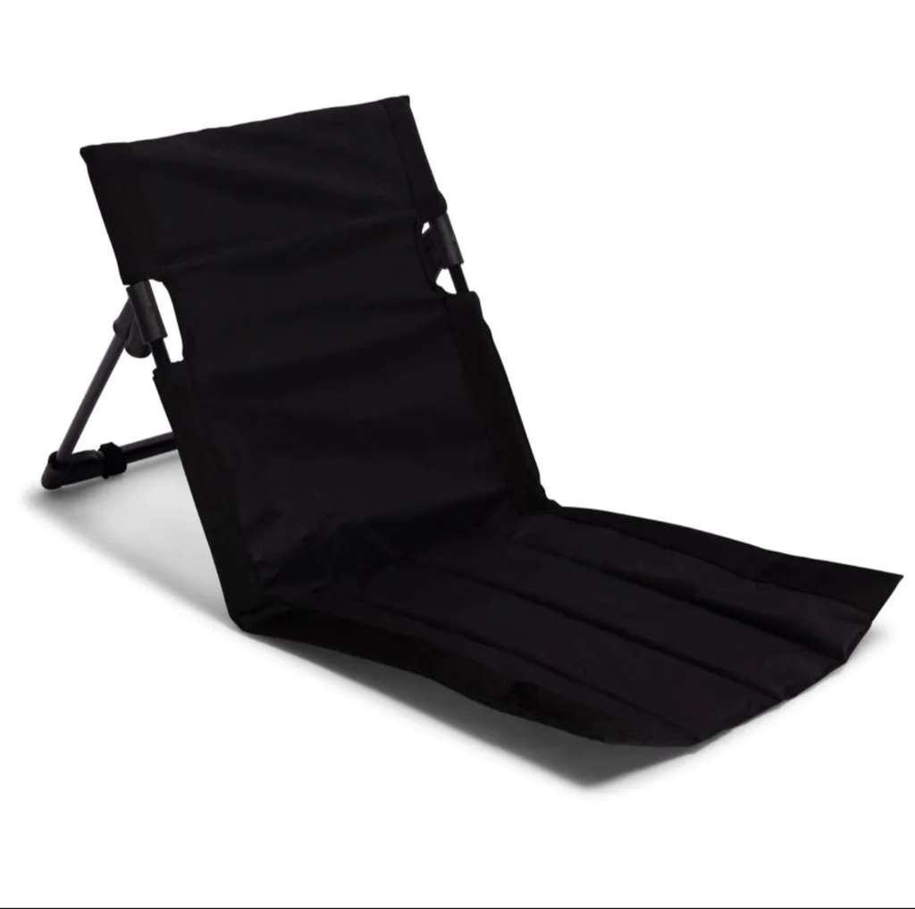 Ground camping chair, handy for festivals or campfire