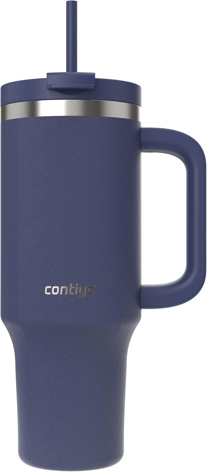 Contigo Streeterville Tumbler with Handle and Straw, 1200 ml