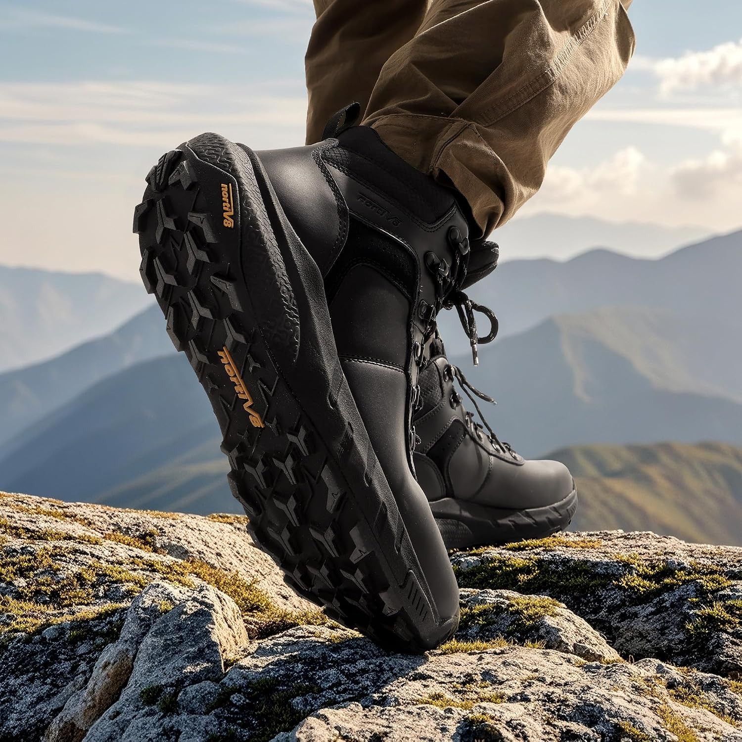 Nortiv 8 Men's Waterproof Leather Walking Boots