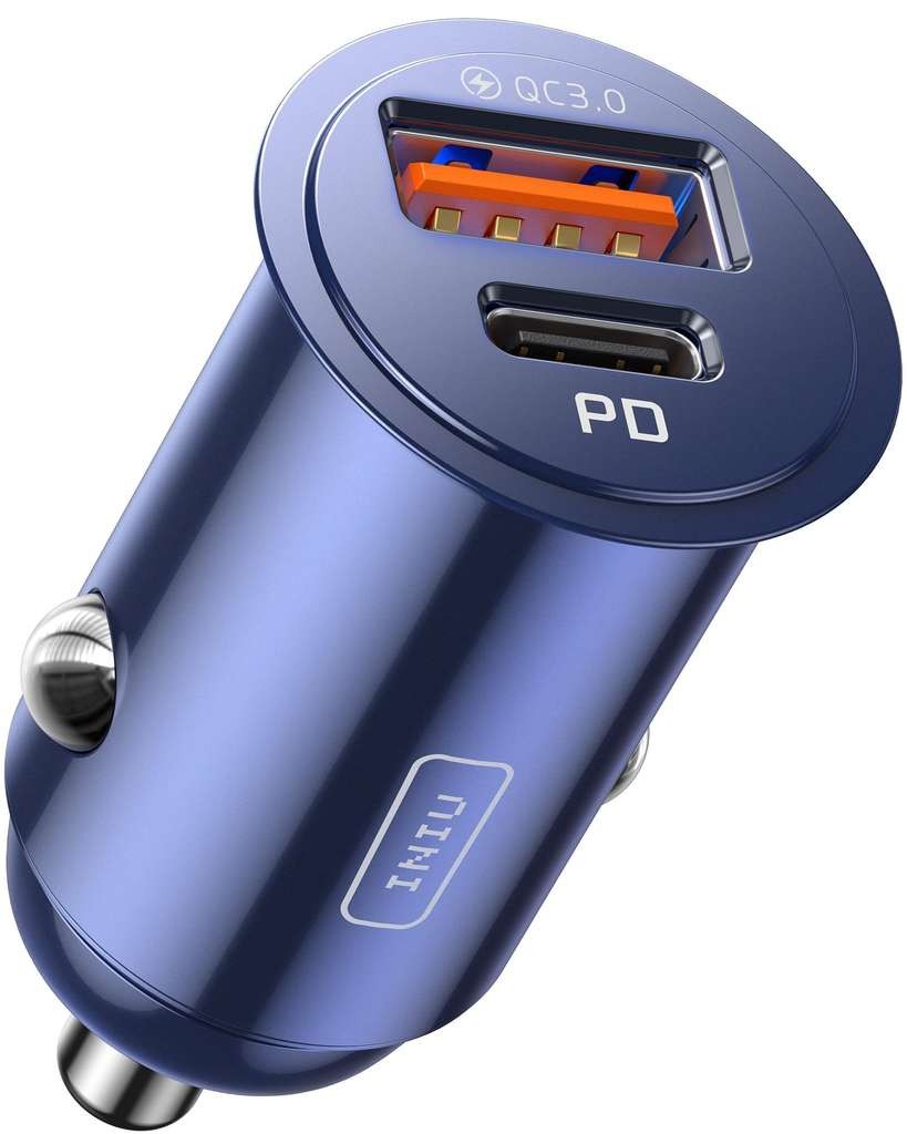 INIU 60W car charger (30W USB-C + 30W USB-A), discount at checkout by SimpleLife LLC FBA