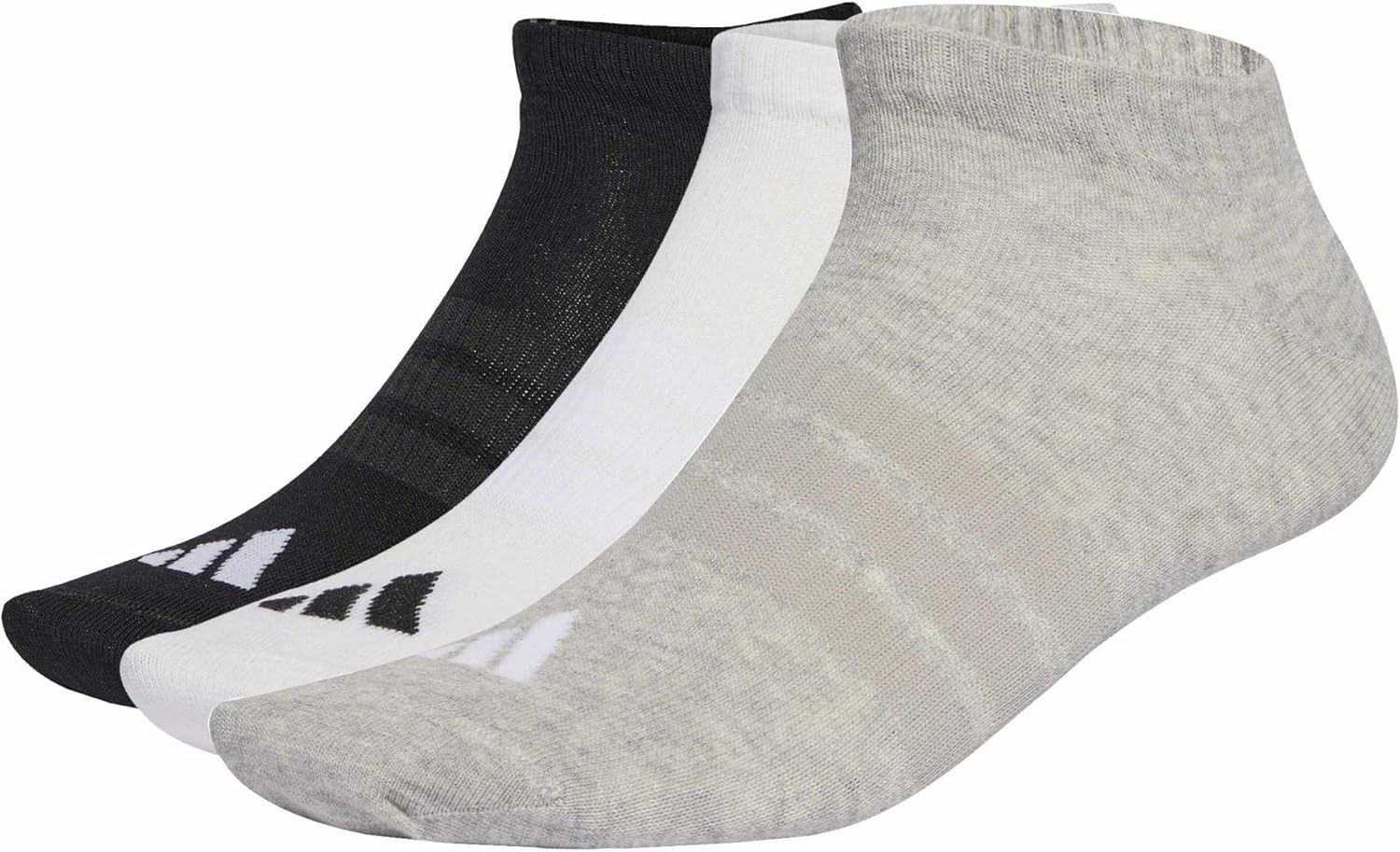 Adidas Unisex Thin and Light Essentials Low Cut Socks 3 Pair Pack
