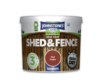Johnstone's One Coat Shed & Fence 5l, Red Cedar