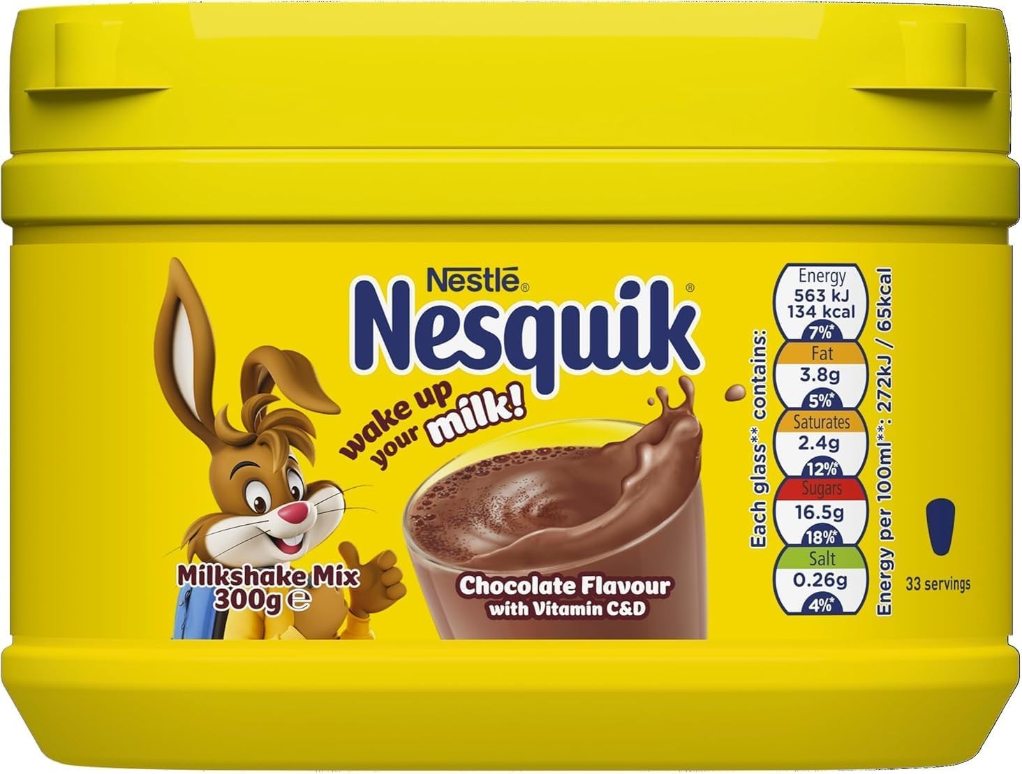 Nesquik Chocolate Milkshake Powder 300g Tub