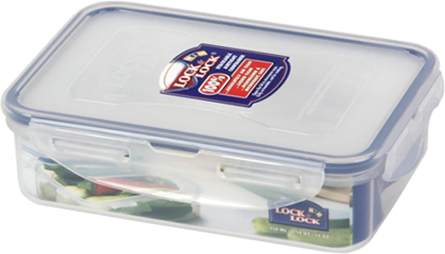 LocknLock Classic Rectangle 550 ml Airtight Food Storage Container with Lid
