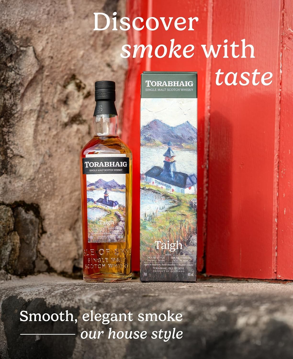 Torabhaig Taigh Single Malt Scotch Whisky, 70cl, 46% ABV, Isle Of Skye, Peated Whisky with Sweet Spice, Orchard Fruit And Gentle Smoke