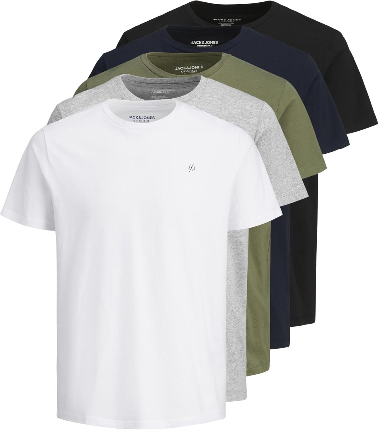Jack & Jones Mens Noa T-Shirt Plus Size Short Sleeve Cotton