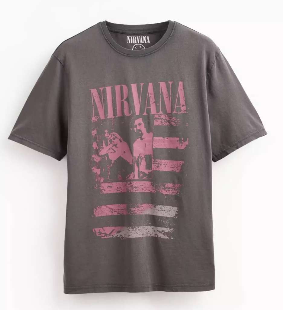 Nirvana Graphic T-Shirt, Size L, Free C&C