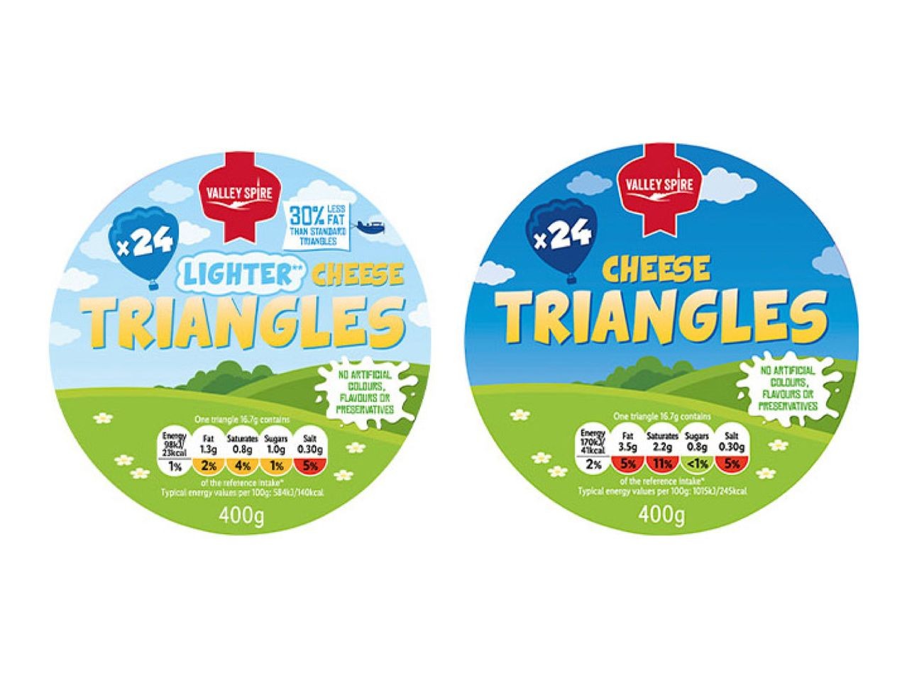 Valley Spire Cheese Triangles